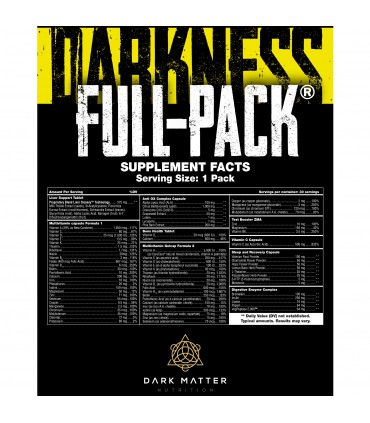 Full Pack 30 Sobres el Mejor Multivitaminico Dark Matter